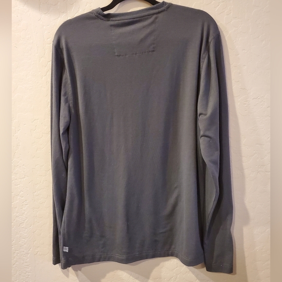Rainforest Gray Long Sleeve Shirt Casual Athletic Wear Men's Size Medium - Picture 2 of 8